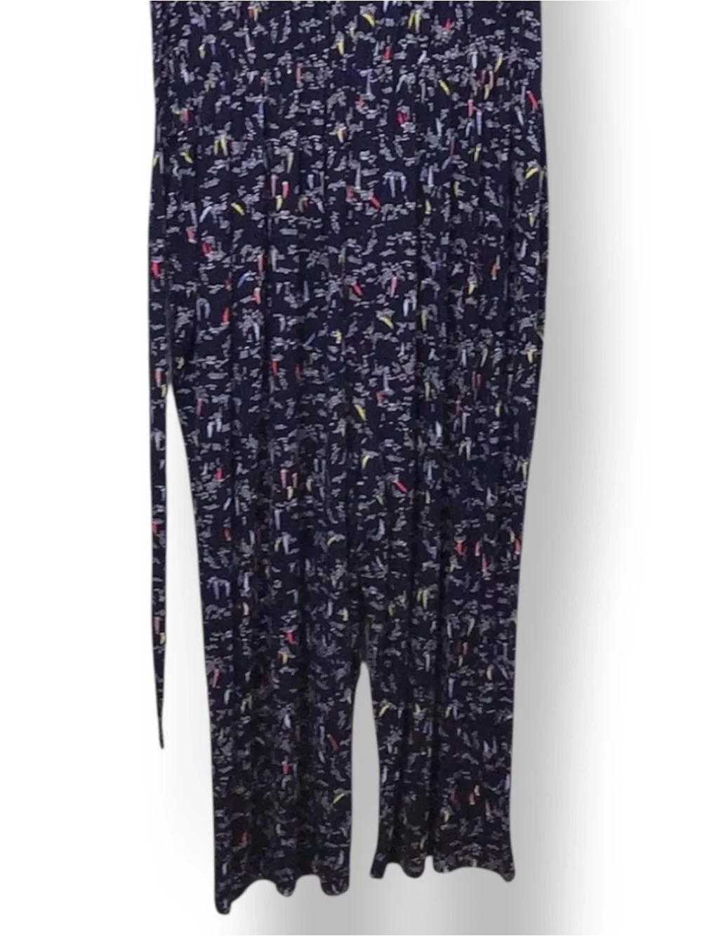 Bobeau Women’s Plus Sleeveless Wrap Front Jumpsuit, Blue Nautica, size 2X